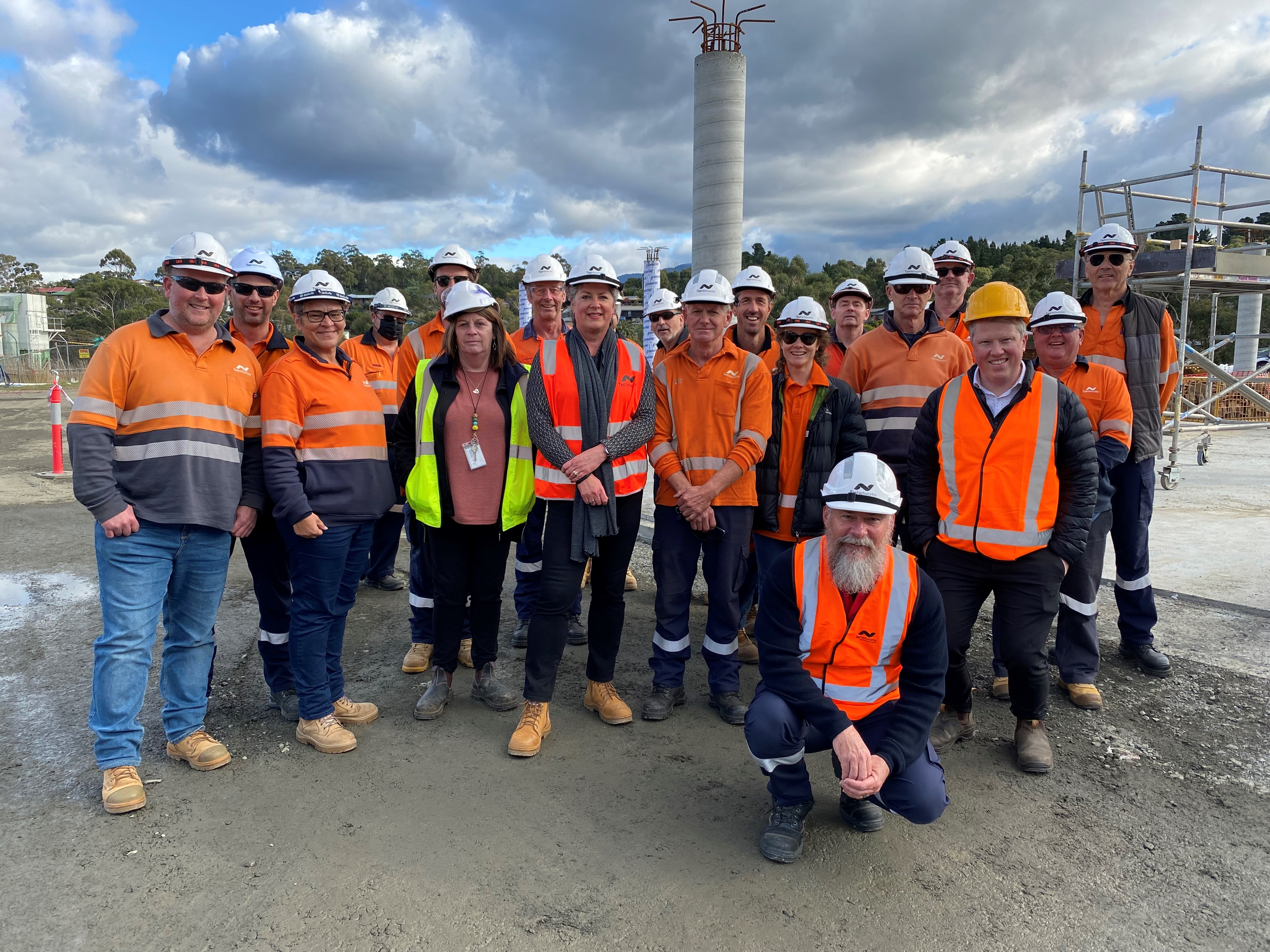 A group shot of the TasNetworks crew