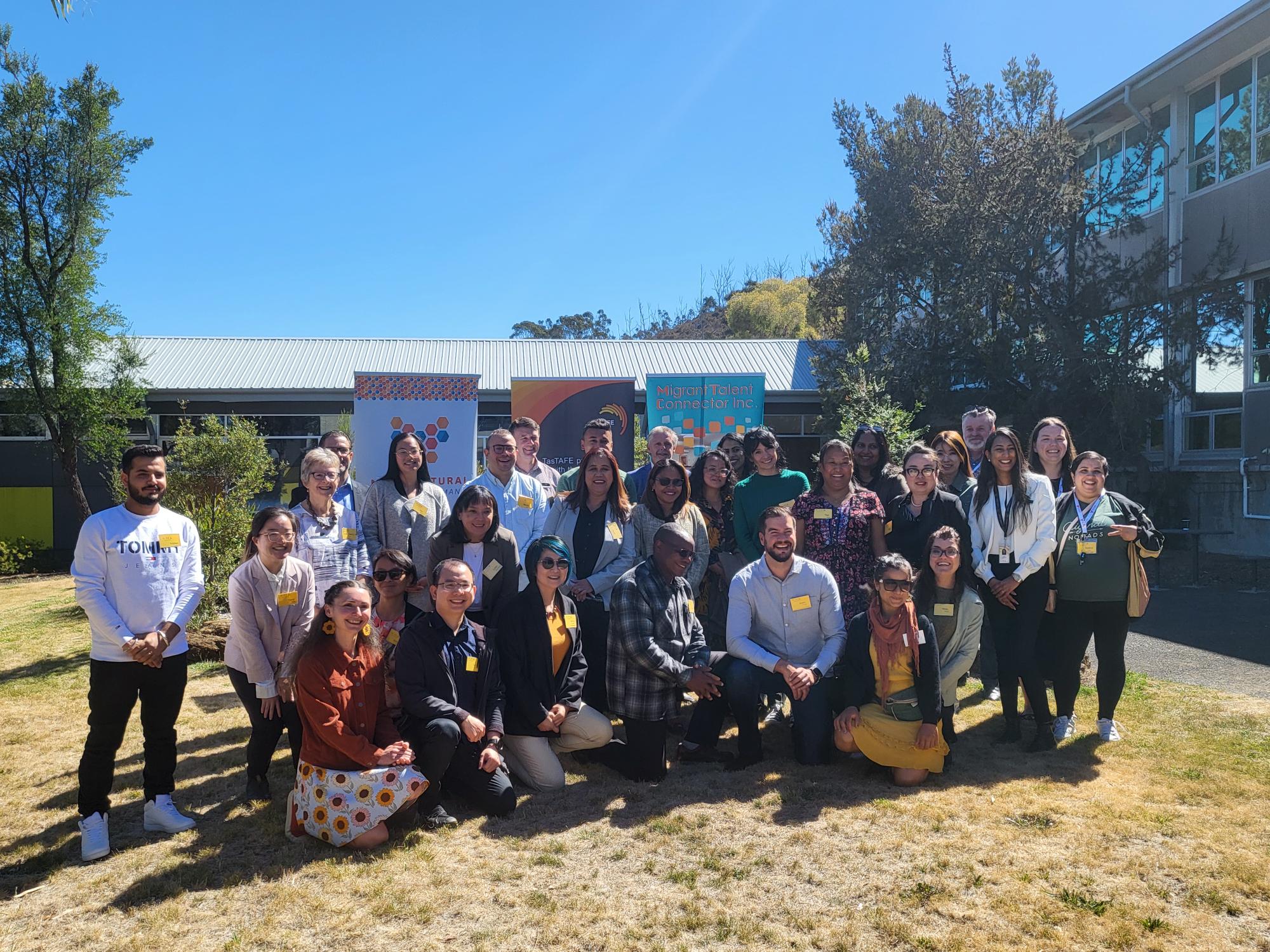 Participants of the Diverse Leadership Program pose in a group