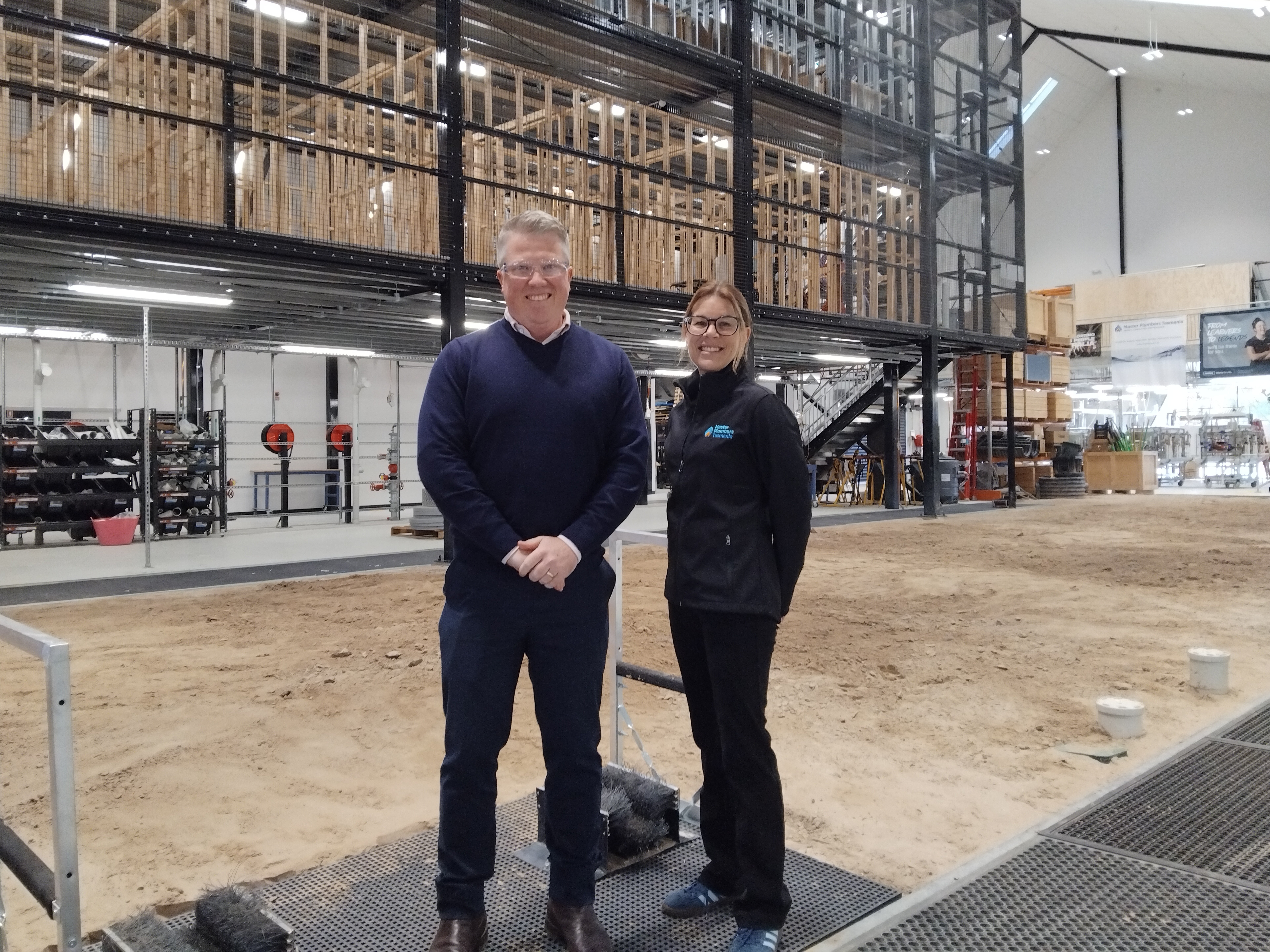 Matt Dance and Natalie Kingston at the WET Centre