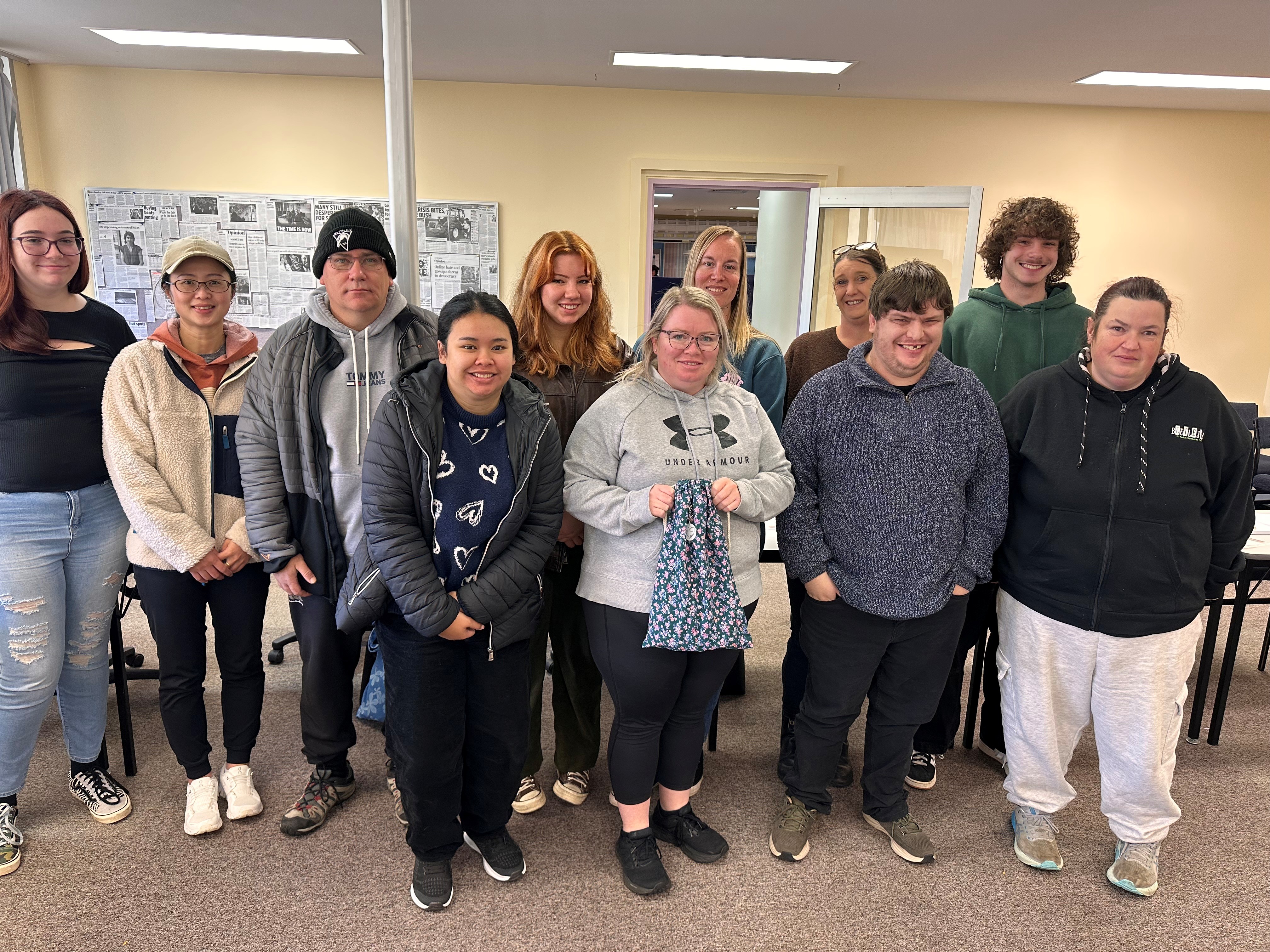 Bags of Hope Cert IV Community Services learners