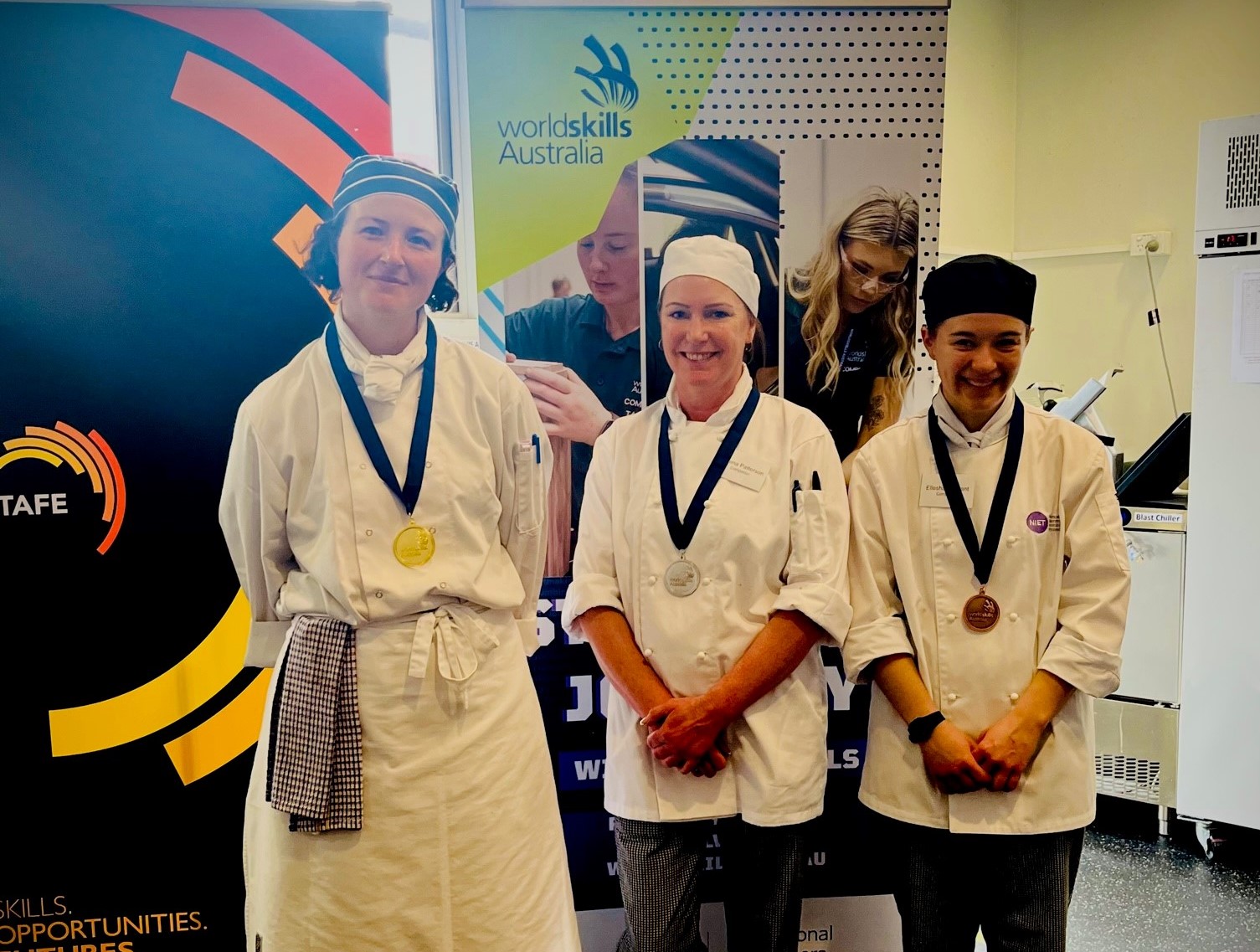 3 Women in Chefs coats