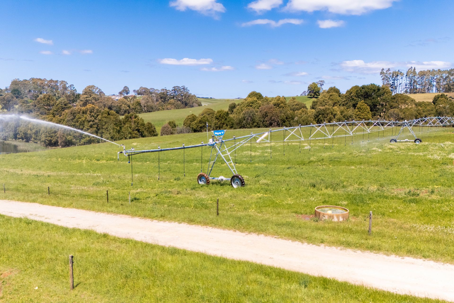 irrigation set up in a field