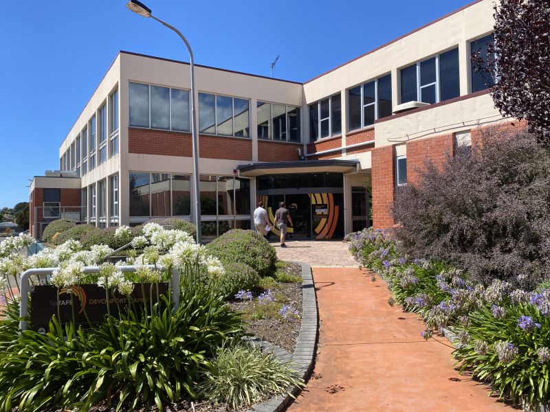 Entry of the TasTAFE building in Devonport