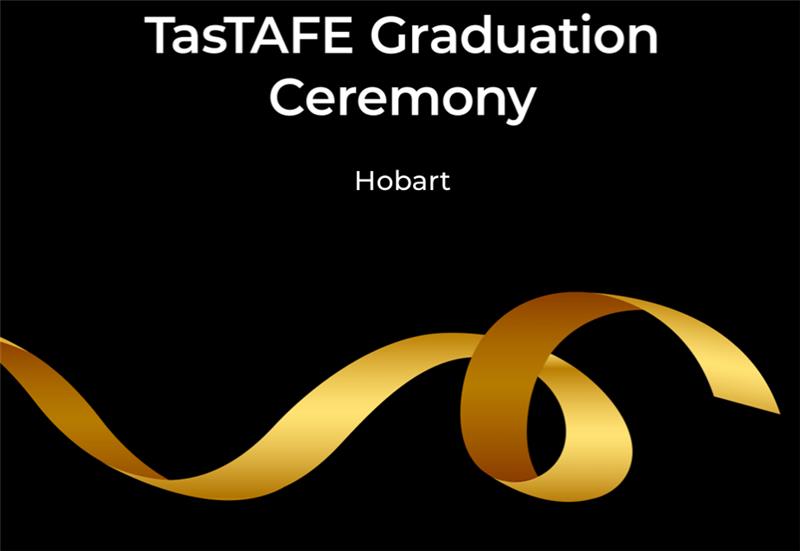TasTAFE Graduation Booklet Cover- Hobart