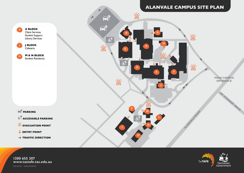 Alanvale Campus map