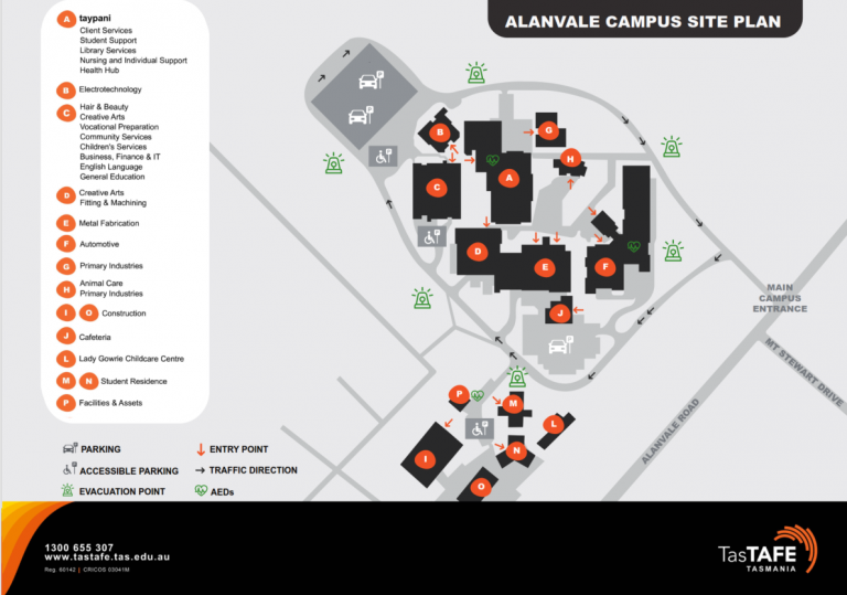Alanvale Campus map